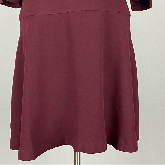 Ann Taylor Seamed Flare Dress in Mauve Rose 14 - Picture 6 of 15